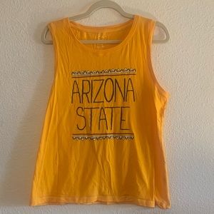 Arizona State Women’s Size Large Yellow Tank
